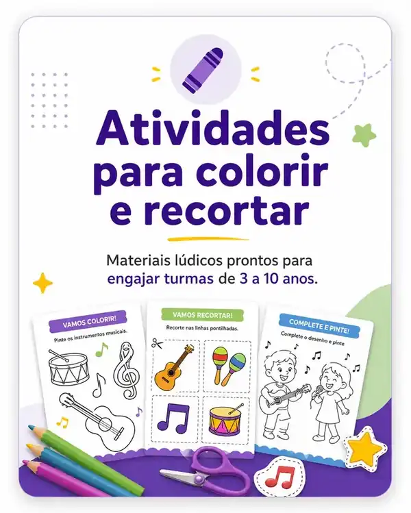 Atividades para colorir e recortar
